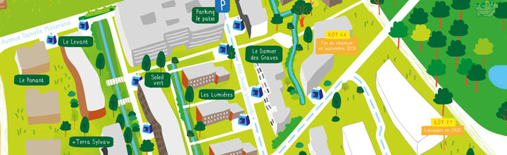 La carte de Terre Sud La carte de Terre Sud